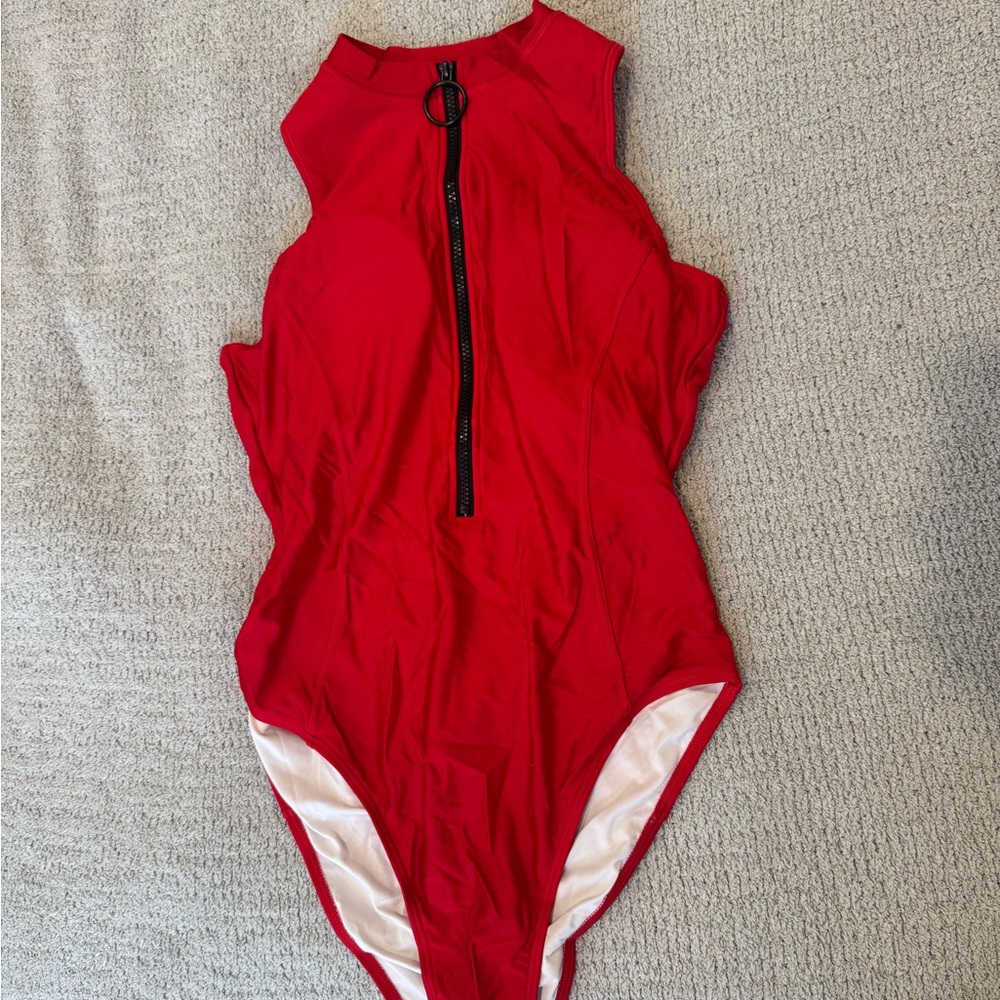 Amazon Women's Red One Piece Swimsuit